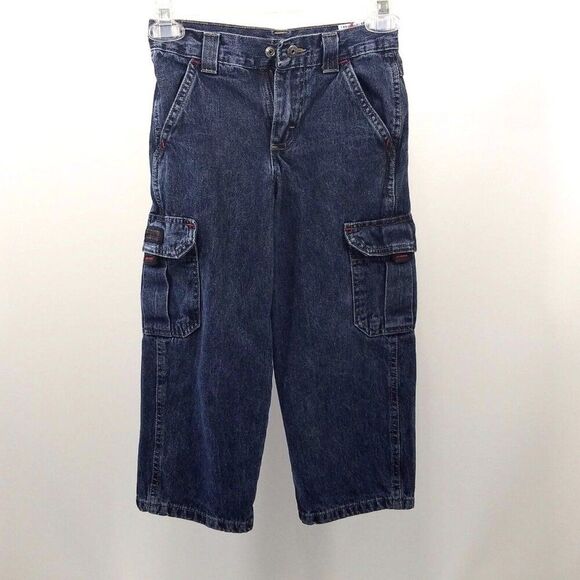 Wrangler Jeans Authentic Issue Denim Jeans Boys Cargo Size 4 - Picture 1 of 9